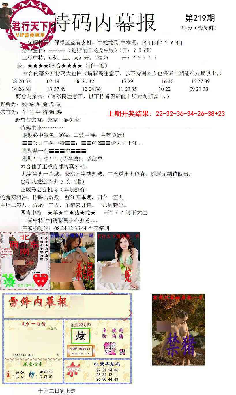 219期特码内幕报[图]