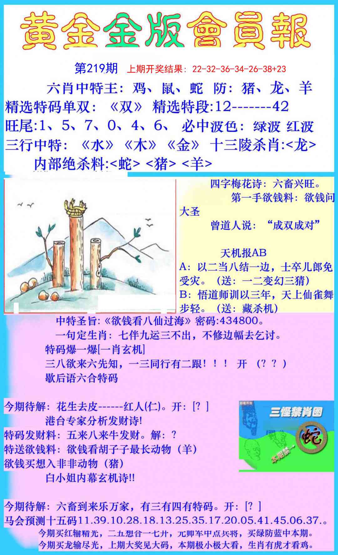 219期黄金金版会员报[图]