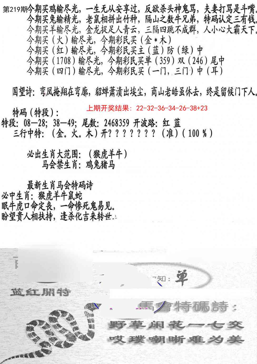 219期蛇报B[图]