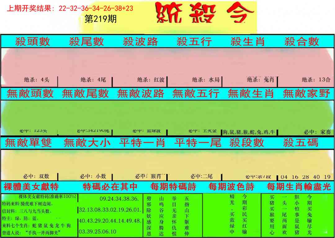 219期统杀令[图]