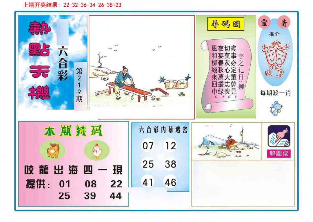 219期热点天机[图]