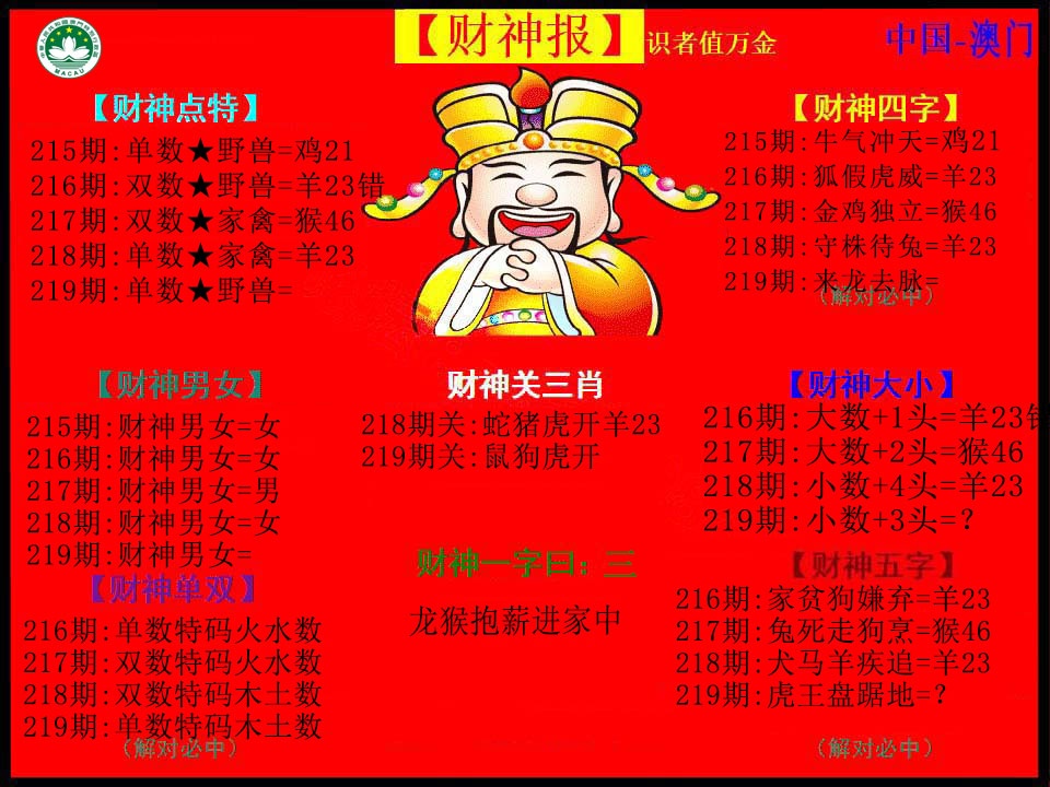 219期红财神[图]