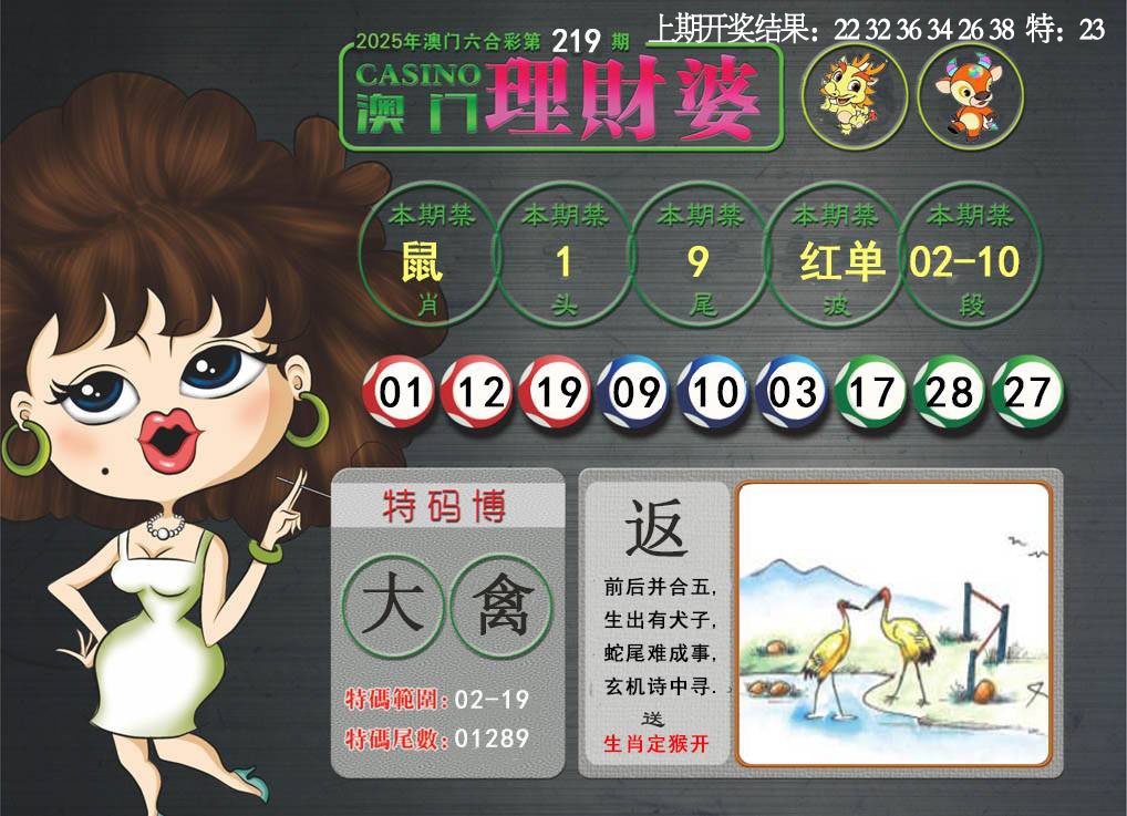 219期澳门理财婆[图]