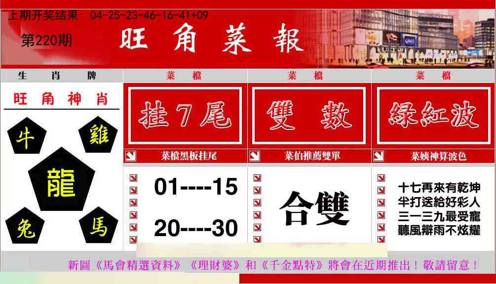 220期旺角菜报[图]