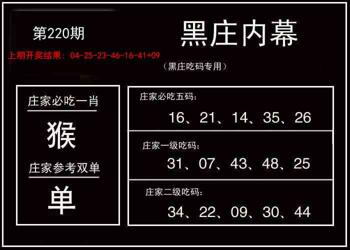 220期黑庄内幕[图]