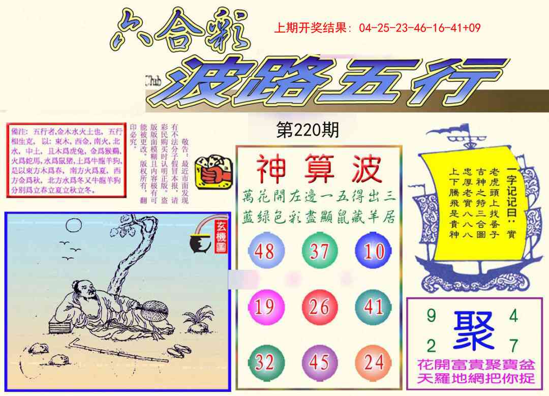220期波路五行[图]
