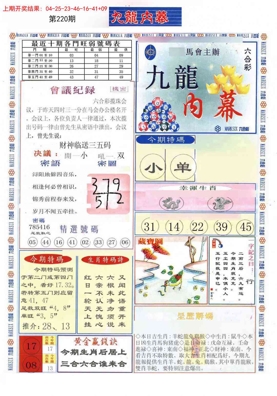 220期(新版)九龙内幕A[图]