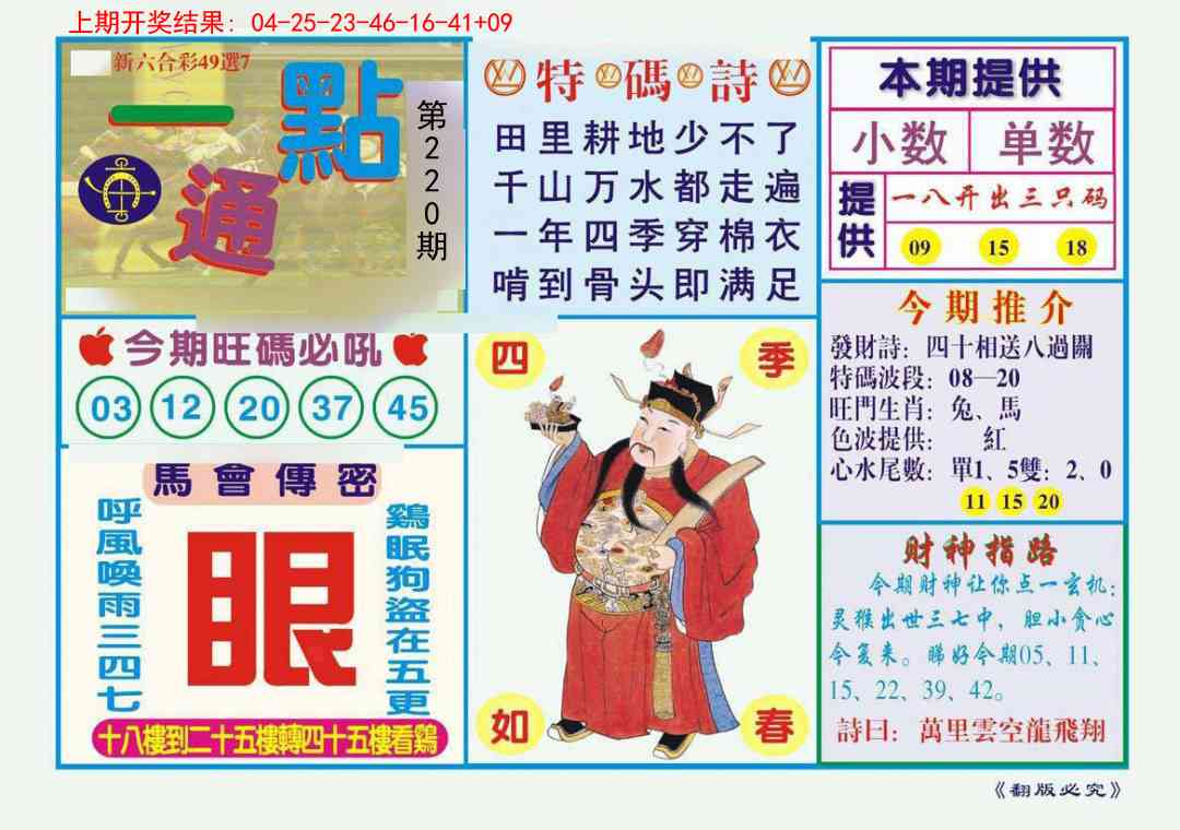 220期一点通[图]