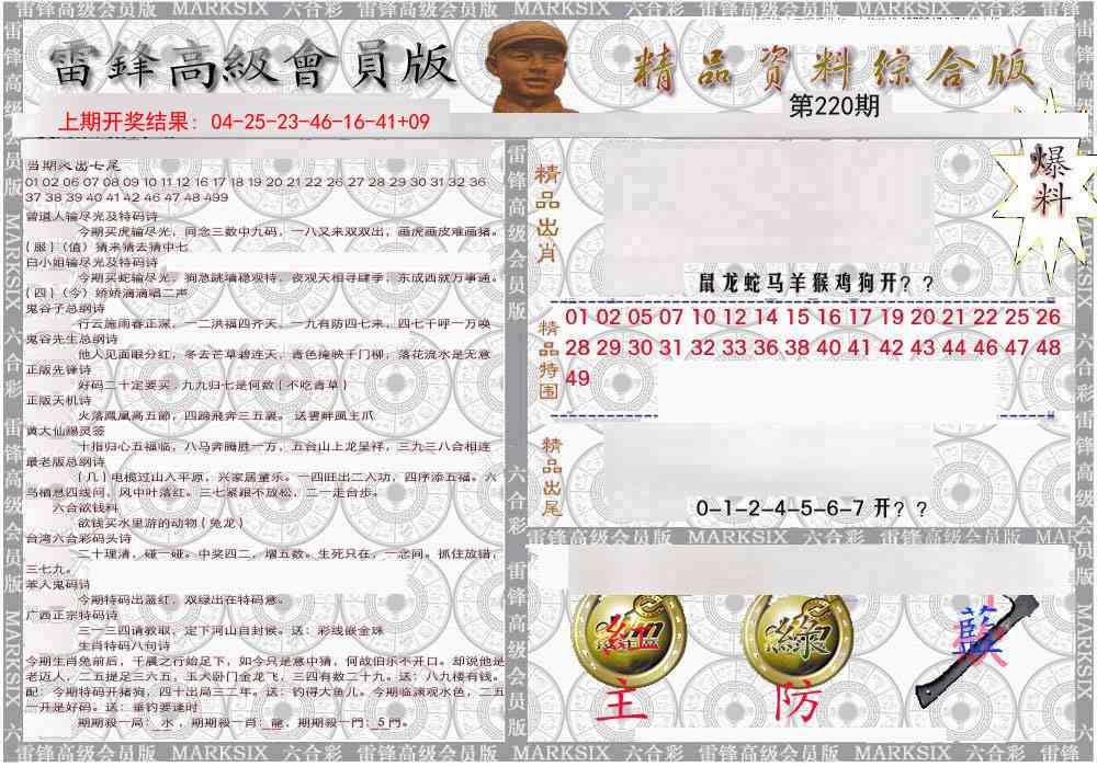 220期雷锋资料综合版[图]