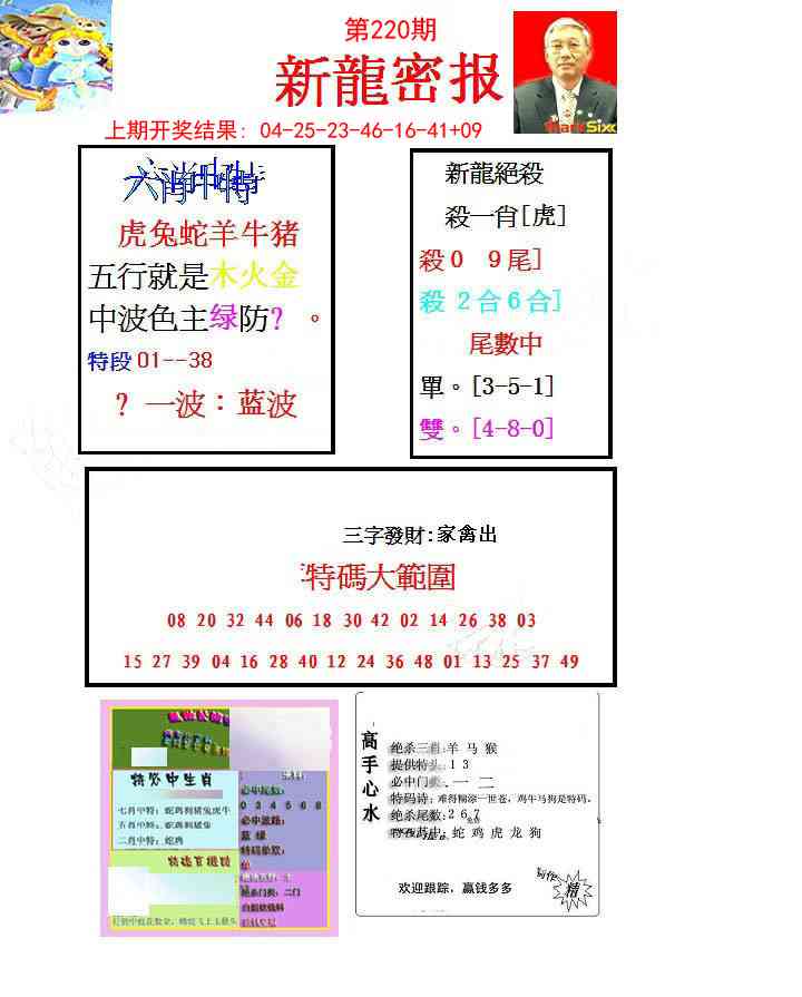220期新龙密报[图]