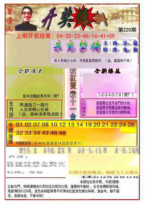 220期开奖爆料(新图推荐)[图]