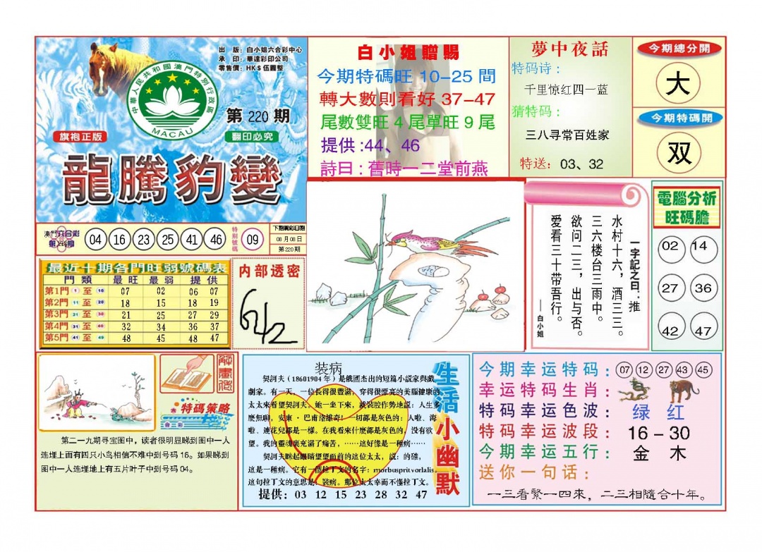 220期龙腾豹变[图]