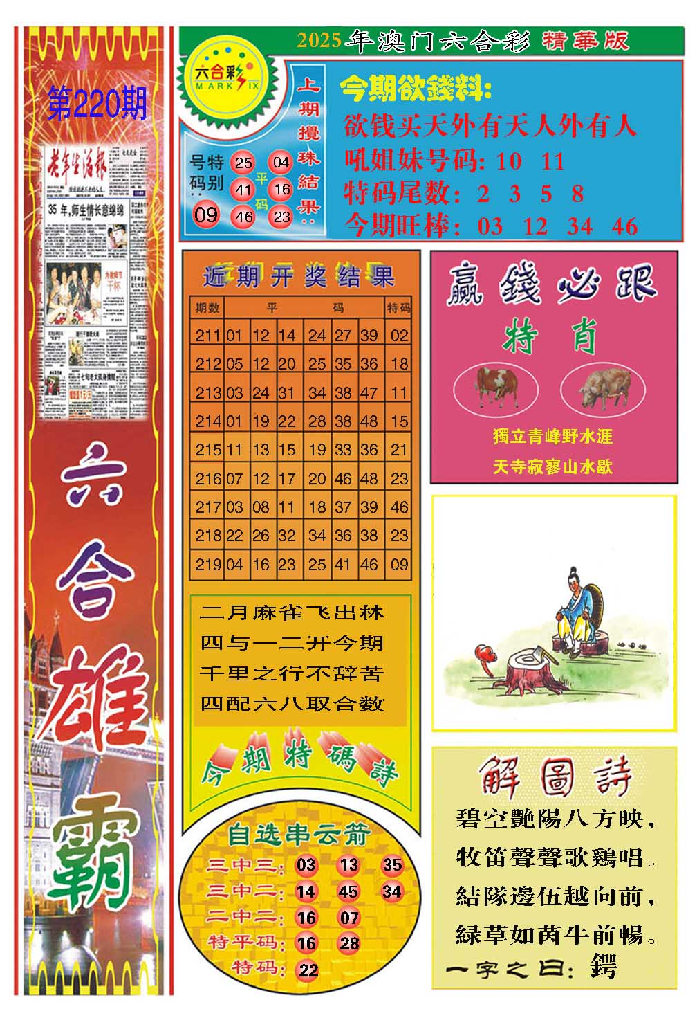 220期六合雄霸[图]