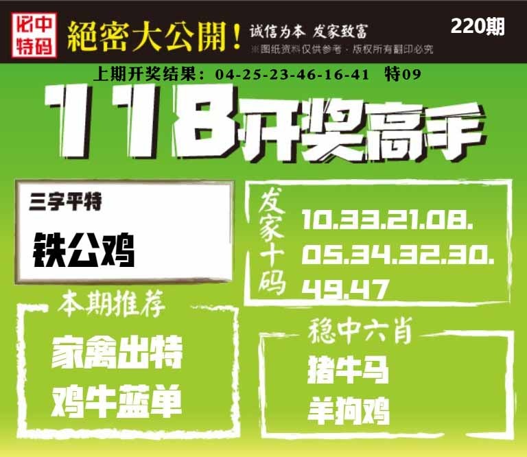 220期118开奖高手[图]