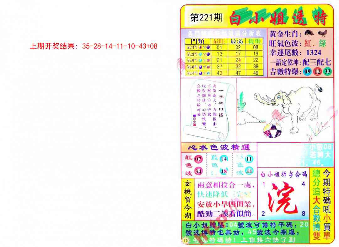 221期白小姐透特[图]