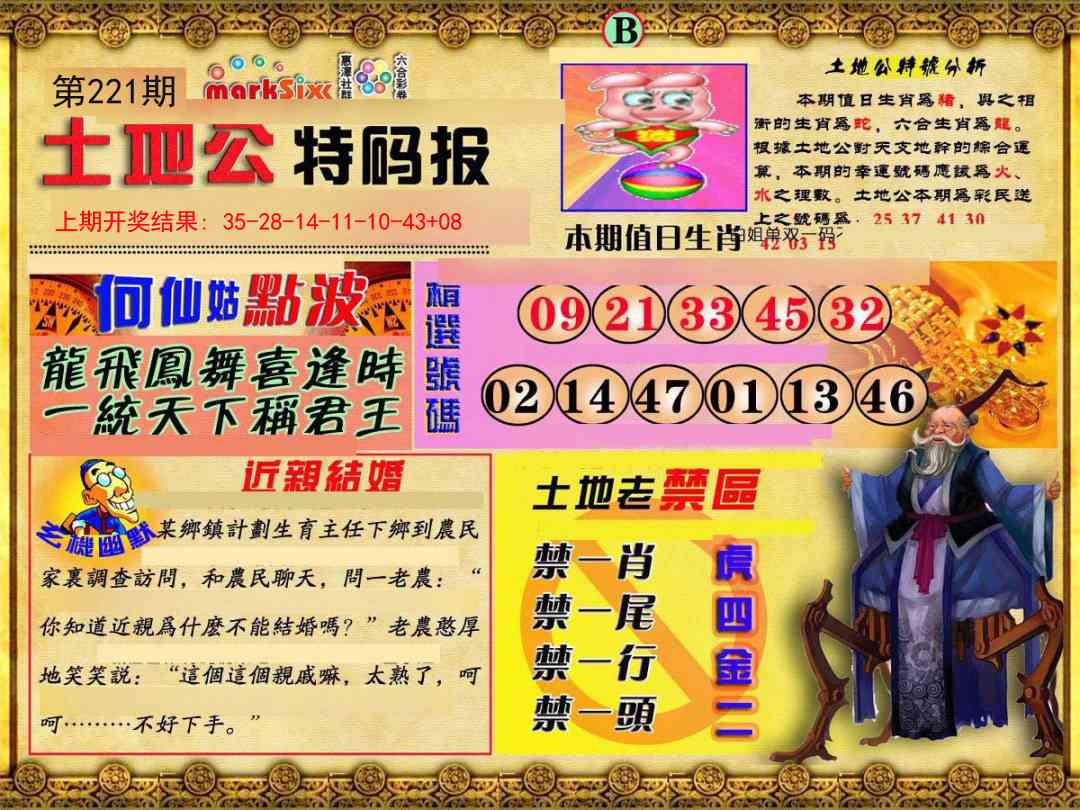 221期土地公特码报B[图]
