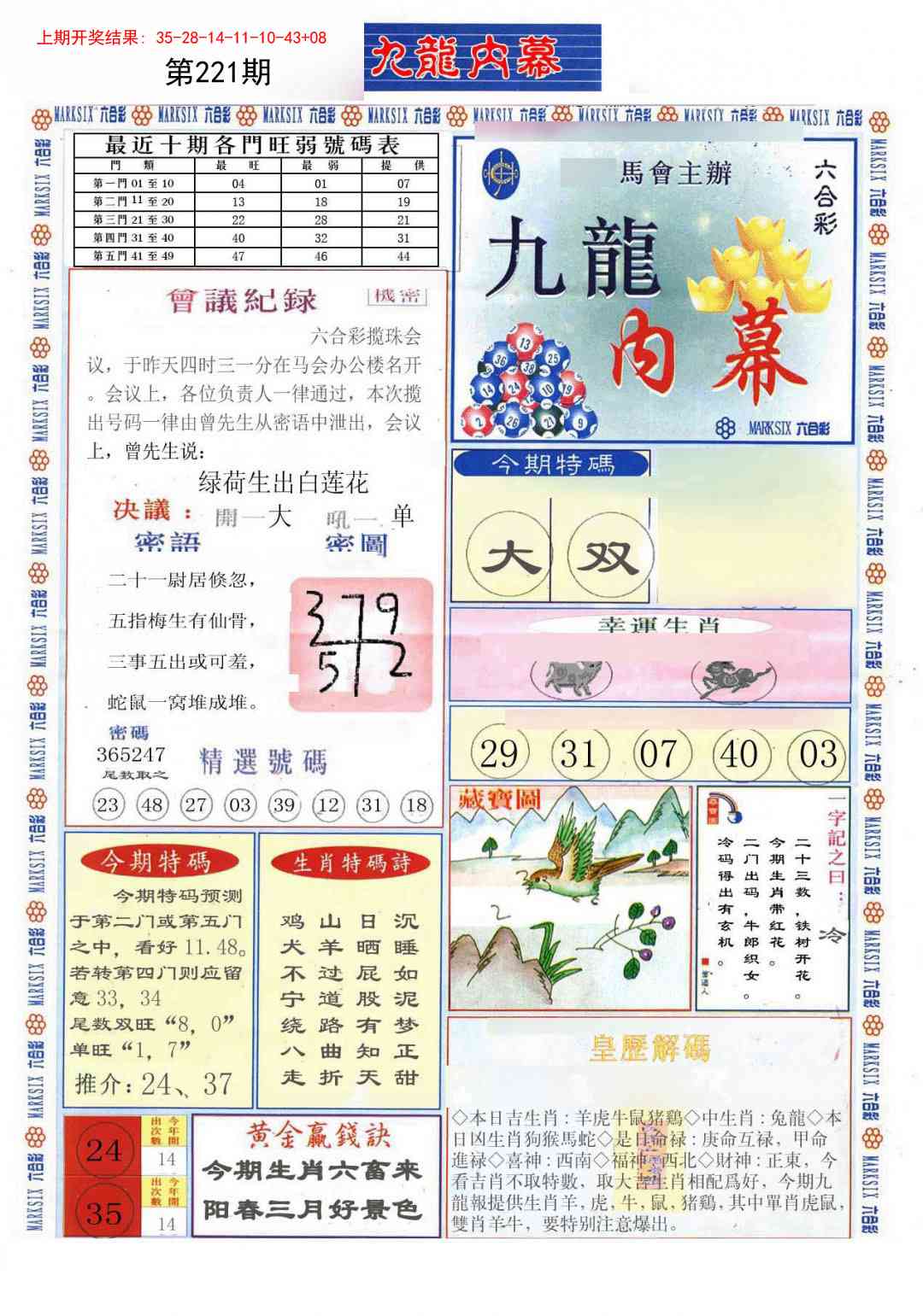 221期(新版)九龙内幕A[图]