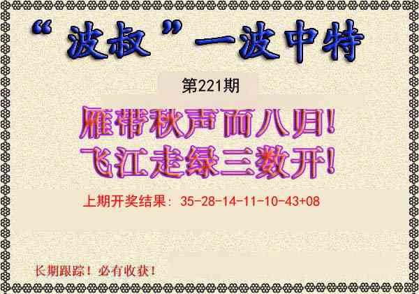 221期波叔一波中特[图]