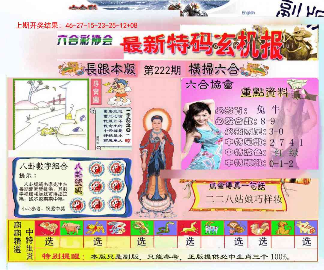 222期九龍内幕玄机报[图]