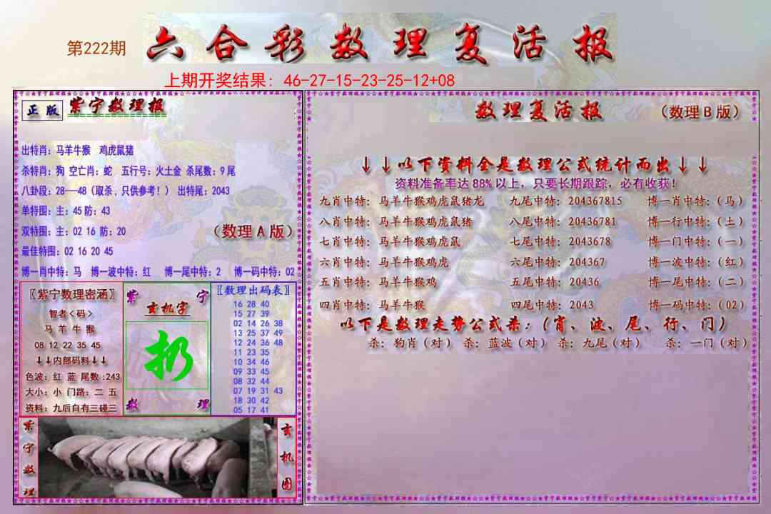 222期数理复活报[图]