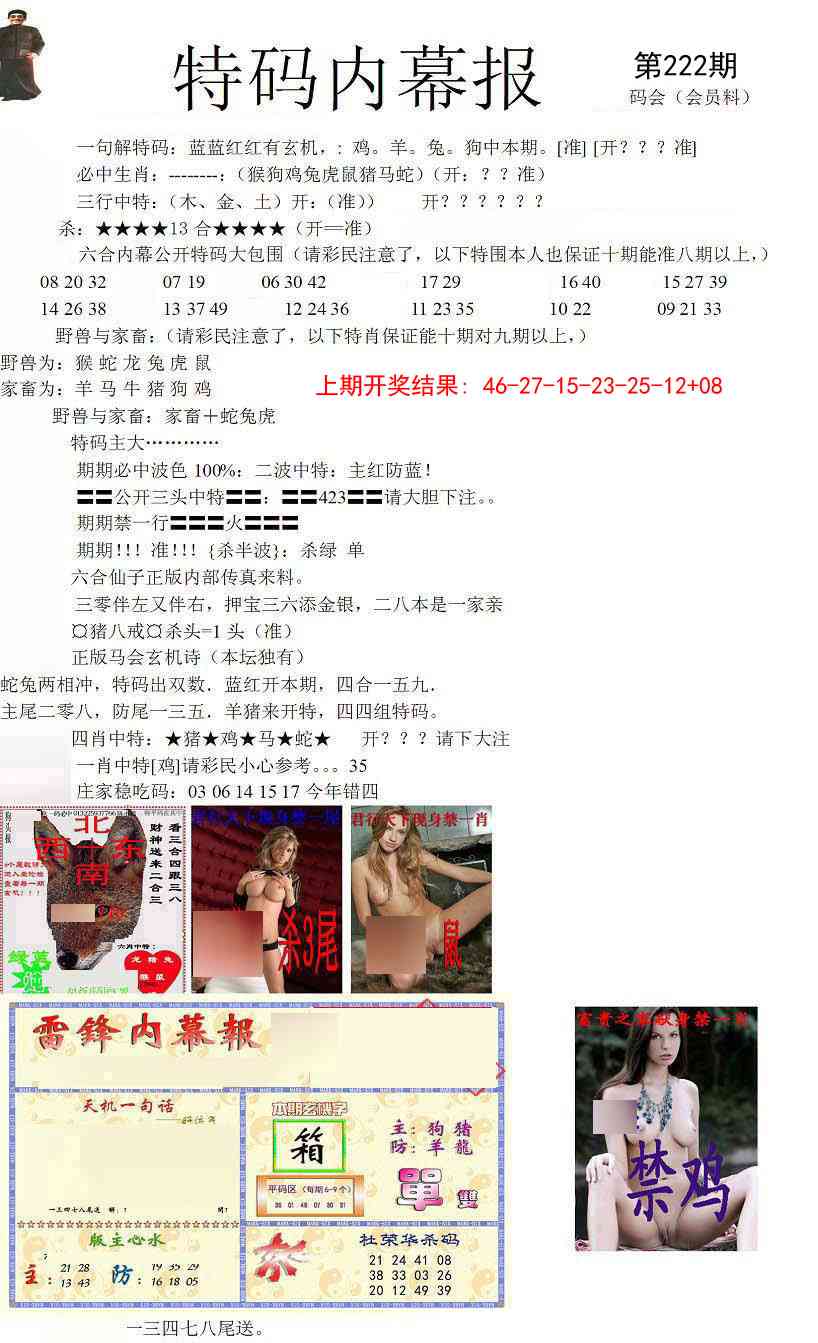 222期特码内幕报[图]