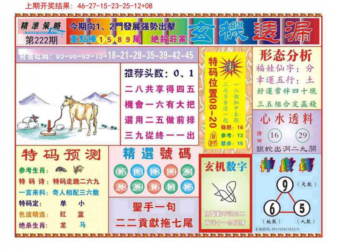 222期玄机透漏[图]