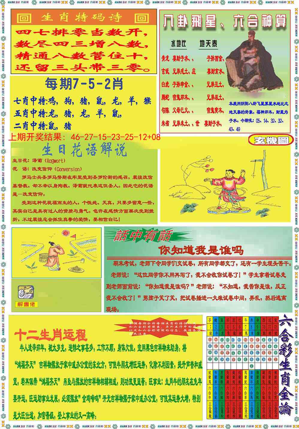 222期九龍马经B(推荐)[图]