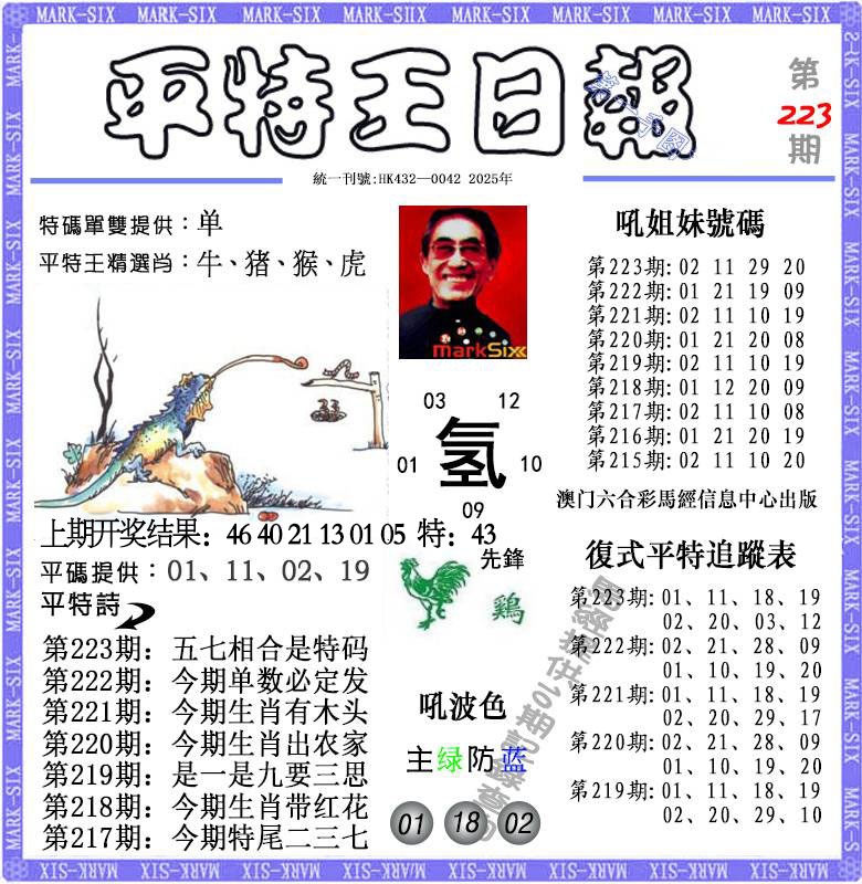 223期平特王日报[图]