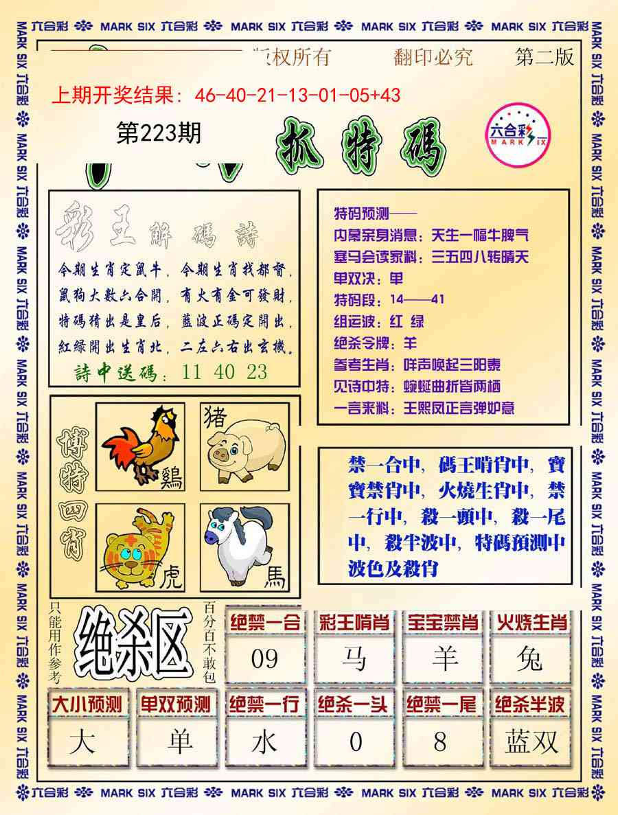 223期今日抓特码-B[图]