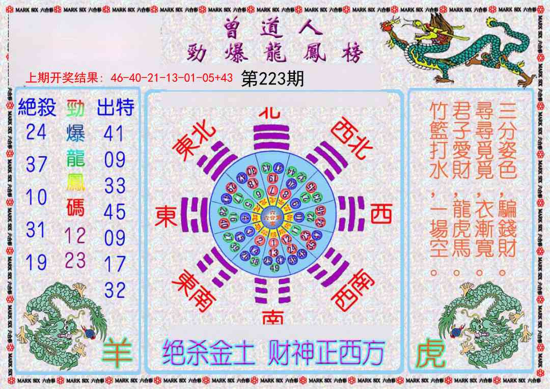 223期曾道人劲爆龙凤榜[图]
