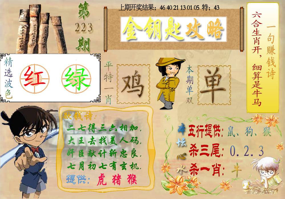 223期《金钥匙攻略》[图]