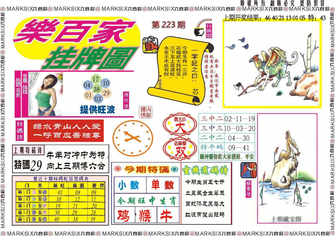 223期乐百家挂牌图[图]