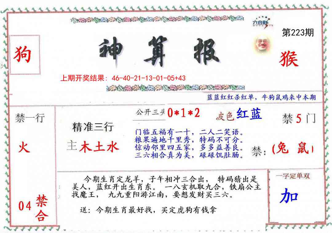 223期神算報[图]
