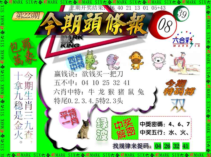 223期今期头条报[图]