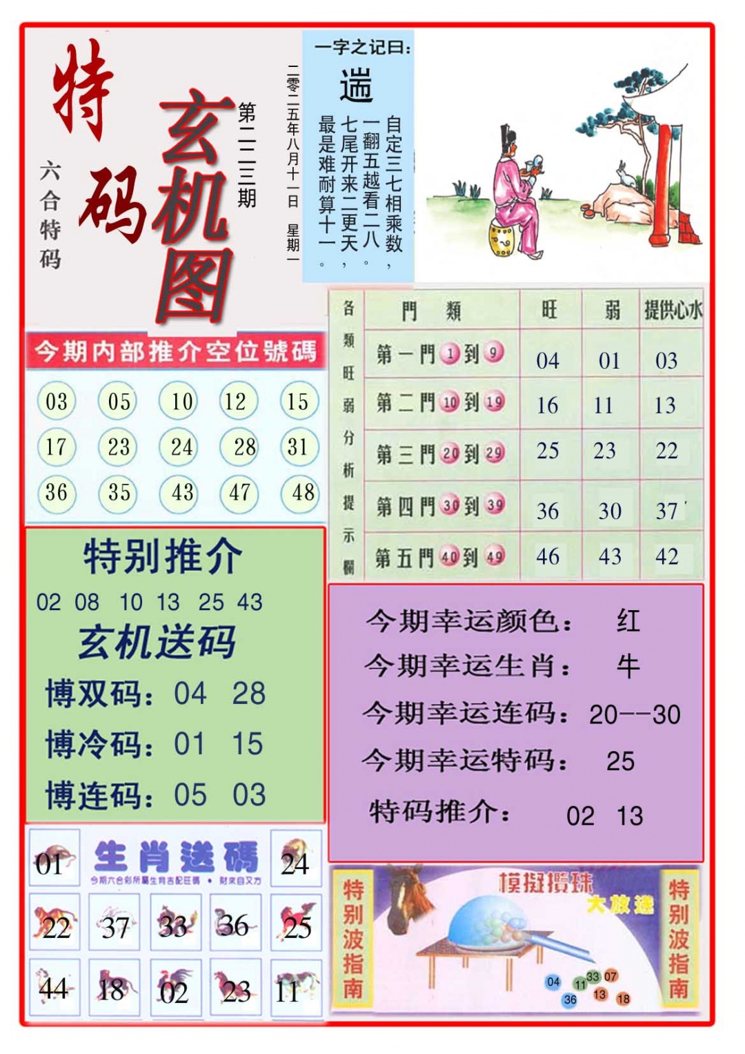 223期特码玄机图[图]