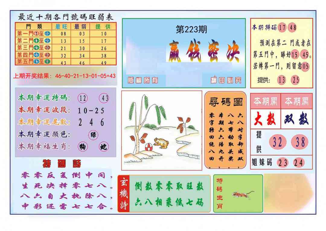 223期九龍赢钱密决(推荐)[图]