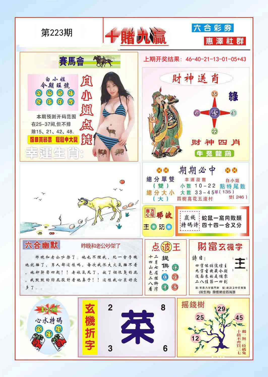 223期十赌九羸[图]