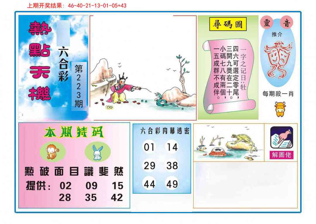 223期热点天机[图]