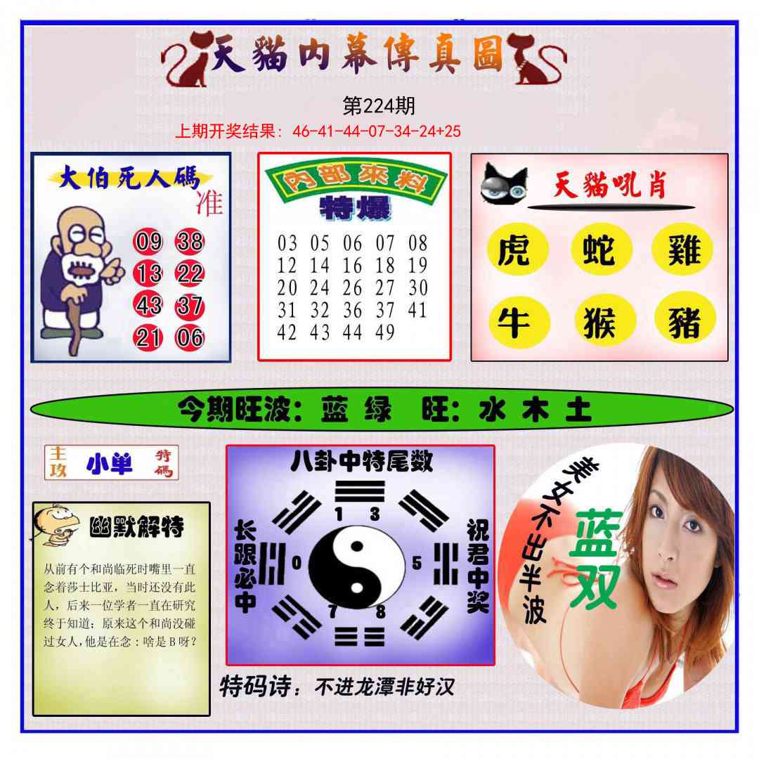 224期内幕传真图[图]