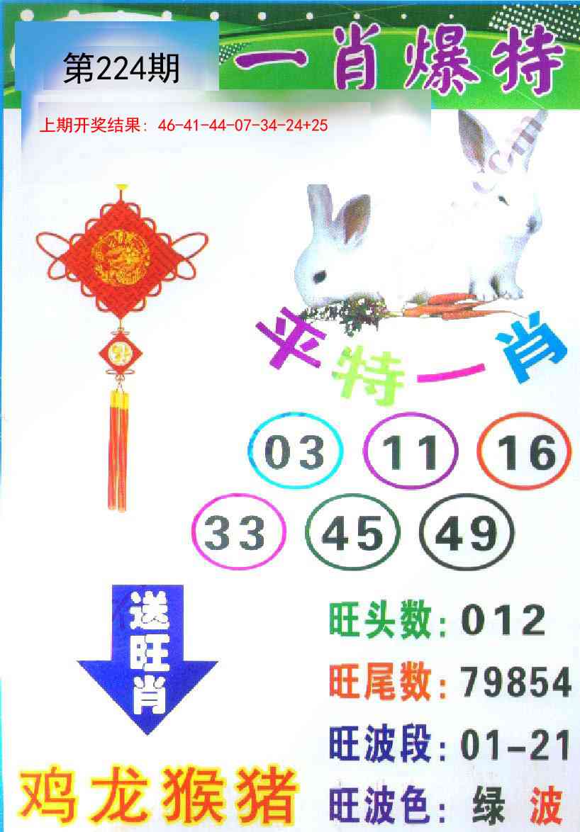 224期一肖爆特[图]