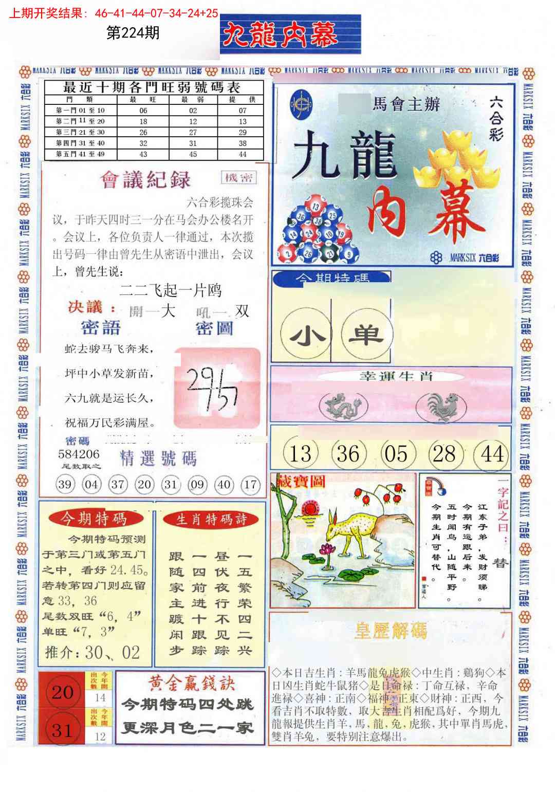 224期(新版)九龙内幕A[图]