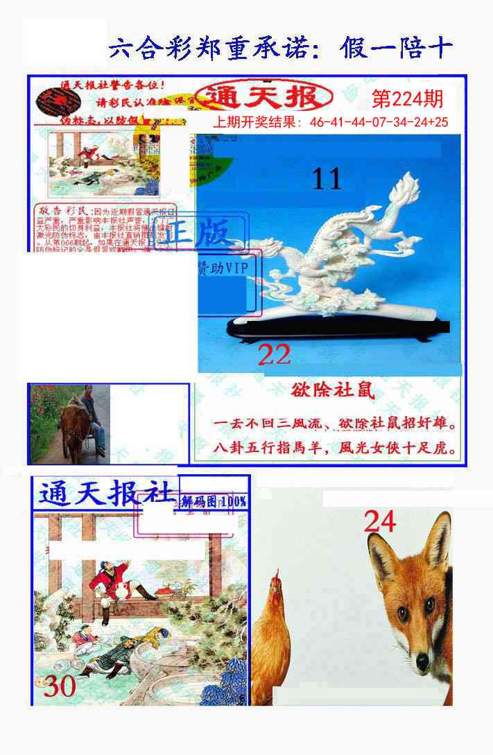 224期假一陪十通天报[图]