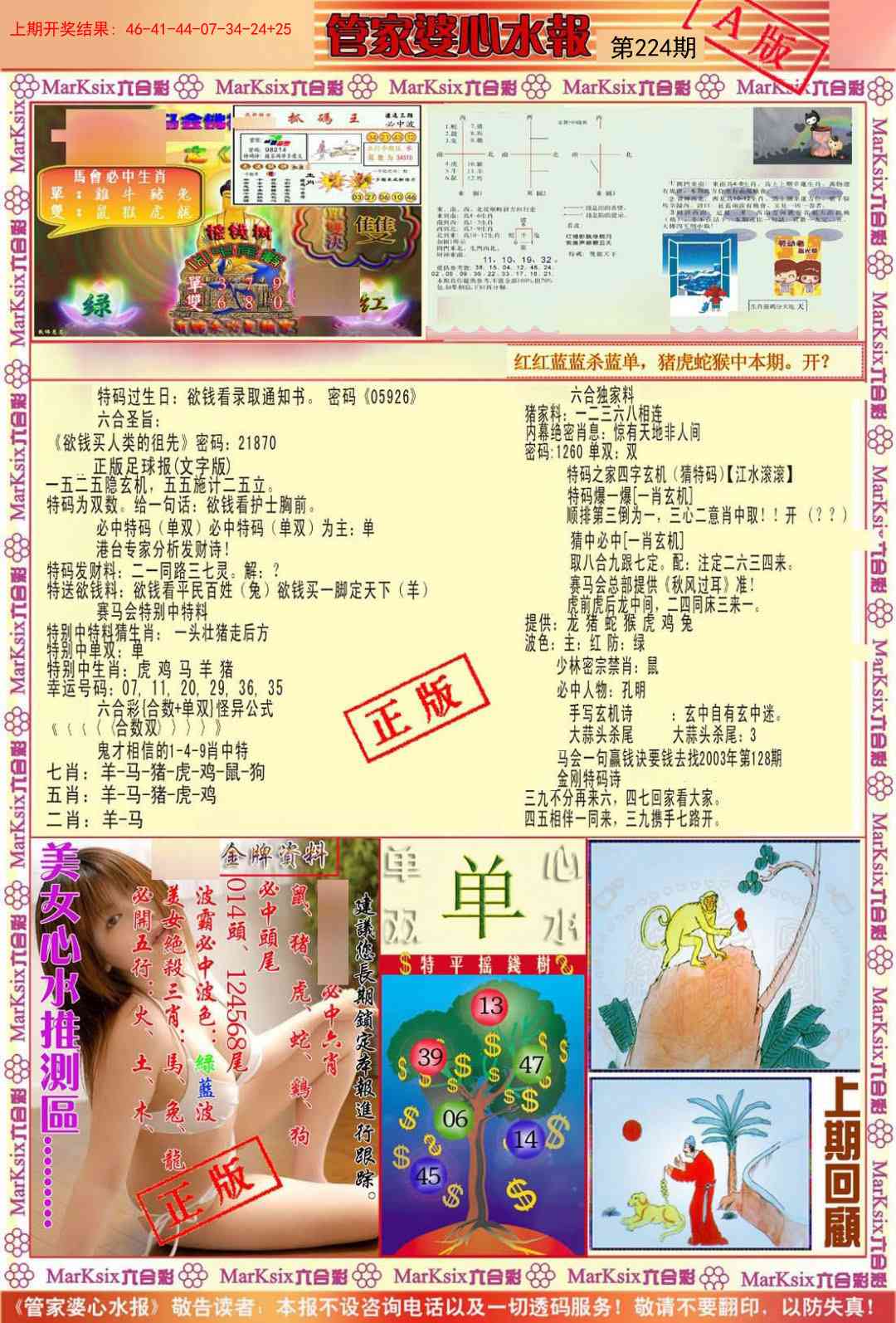224期管家婆心水报A[图]