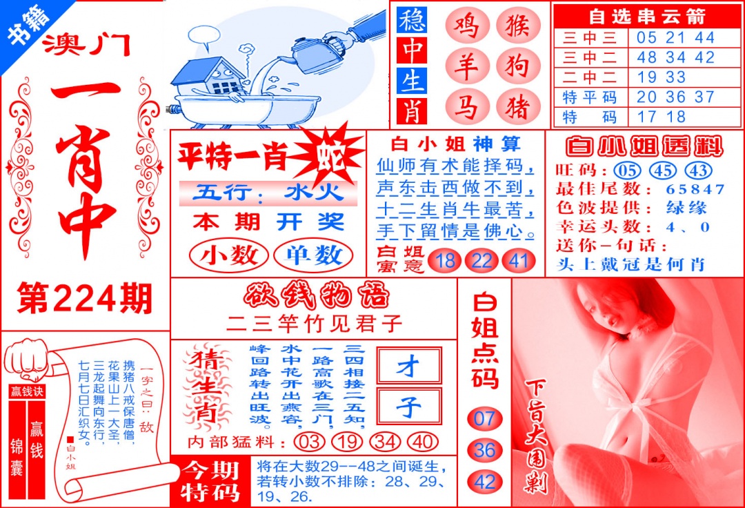 224期澳门锦囊宝典[图]