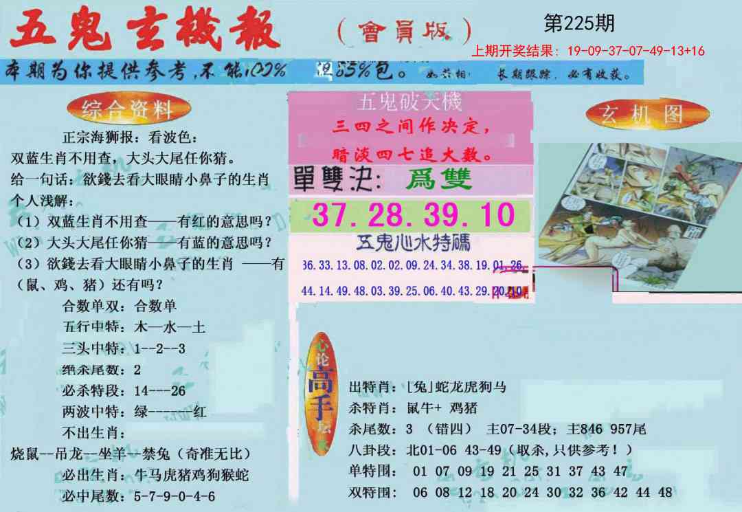 225期新五鬼玄机[图]