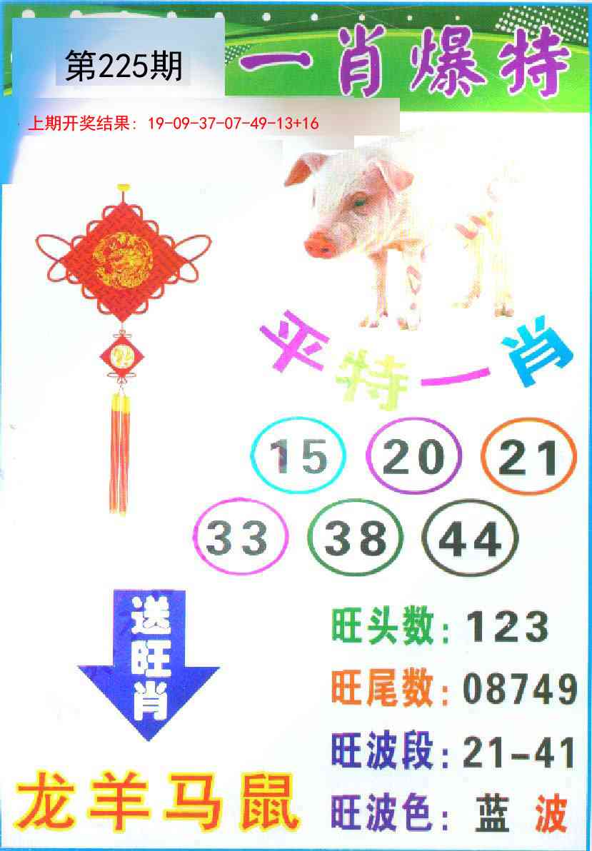 225期一肖爆特[图]