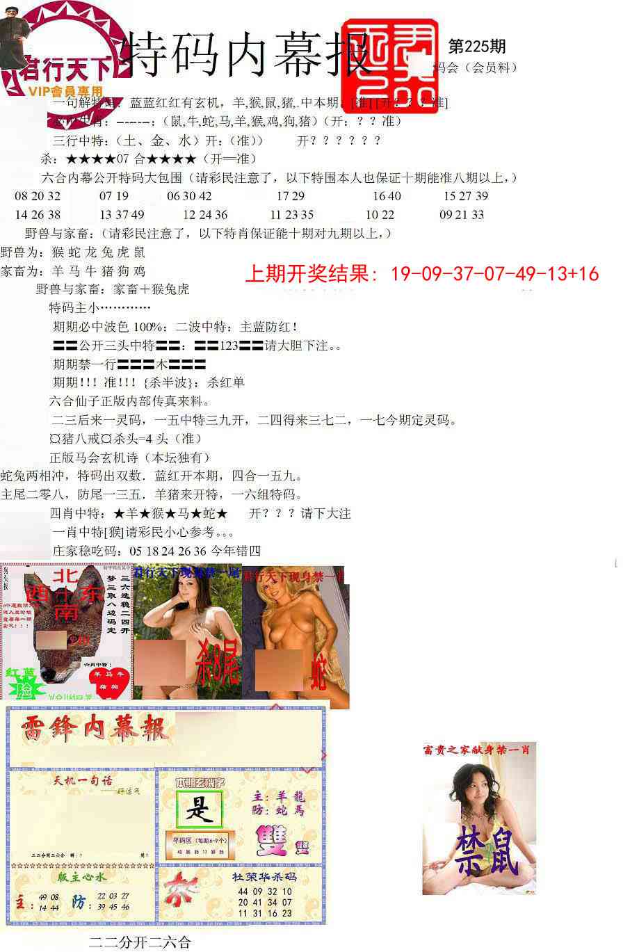 225期特码内幕报[图]