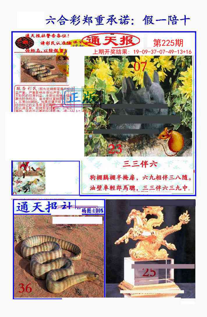 225期假一陪十通天报[图]