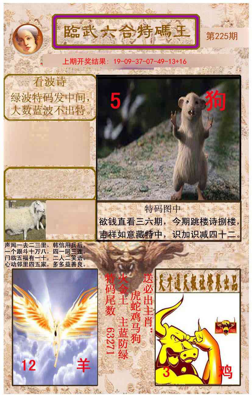 225期临武六合特码王[图]