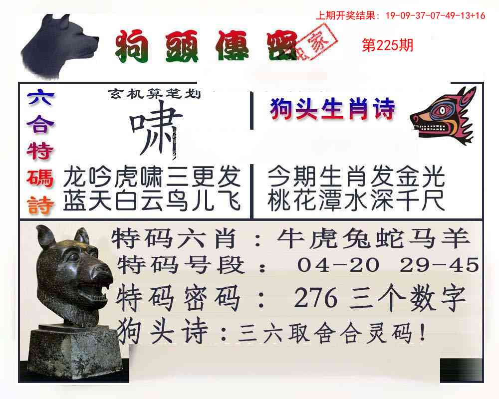 225期狗头传密[图]